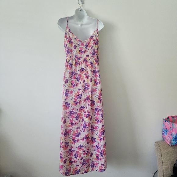 LoveShackFancy Faraday Floral-Print Slip Maxi Dress Size Medium - Picture 11 of 14